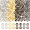 200Pcs 4 Colors Alloy Mini Buttons, 2-Hole, Flat Round, Cadmium Free & Lead Free, Mixed Color, 6x1mm, Hole: 1mm, 50pcs/color