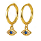 S925 Sterling Silver Devil Eye Earrings with Zircon Fashion Jewelry