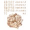 156Pcs Alloy Charms, Initial Letter A~Z, Golden, 10.8x7.8x1.5mm, Hole: 1.5mm