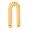 Ion Plating(IP) 304 Stainless Steel Chandelier Component Links, Laser Cut, Arch Shape, Golden, 25x11.5x1mm, Hole: 1.4mm