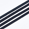 Faux Suede Cord, Faux Suede Lace, Prussian Blue, 2.5~2.8x1.5mm, about 1.09 yards(1m)/strand