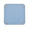 PVC Leather Storage Tray Box with Snap Button, for Key, Phone, Coin, Wallet, Watches, Square, Light Steel Blue, 250x250x1.5mm