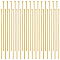 Beebeecraft 1 Box 200Pcs 40mm Flat Headpins 16K Gold Plated Stainless Steel Flat Head Jewelry Making Pins 21 Gauge Bendable Wire Pin for Jewellery Earring DIY Craft Head: 1.6mm