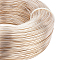 BENECREAT 18 Gauge(1mm) Aluminum Wire 656 Feet(200m) Bendable Metal Sculpting Wire for Beading Jewelry Making Art and Craft Project, ChampagneYellow