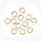 304 Stainless Steel Jump Rings, Open Jump Rings, Real 18K Gold Plated, 8x1.2mm