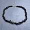 Natural Obsidian Chip Beaded Necklaces for Women, 16.93 inch(43cm)