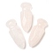 Natural Rose Quartz Craved Sword Model Ornament, for Desk Home Display Decorations, 52~52.5x20~20.5x12~12.5mm