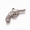 Tarnish Resistant 304 Stainless Steel Pendants, Handgun, Stainless Steel Color, 23x30x4mm, Hole: 1.2mm