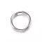 Tarnish Resistant 201 Stainless Steel Split Rings, Double Loops Jump Rings, Stainless Steel Color, 6x1mm, about 5mm inner diameter