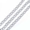 Handmade Alloy Oval Link Chains, with Spool, Cadmium Free & Nickel Free & Lead Free, Unwelded, Platinum, 13x12x3.5mm, about 32.81 Feet(10m)/Roll