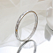 Stylish Stainless Steel Rhinestones Bracelet for Women, Perfect for Daily Wear, Stainless Steel Color