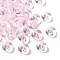 Baking Painted Transparent Glass Beads, Rondelle, Lavender Blush, 8x5mm, Hole: 1.5mm, 2083pcs/1000g