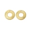 201 Stainless Steel Charms, Donut Charms, Golden, 10x0.5mm, Hole: 1mm