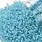 TOHO Round Seed Beads, Japanese Seed Beads, (2117) Silver Lined Milky Aqua, 11/0, 2.2mm, Hole: 0.8mm, about 1110pcs/bottle, 10g/bottle