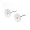 Tarnish Resistant 304 Stainless Steel Stud Earring Findings, Stainless Steel Color, 12x8mm, Pin: 0.8mm