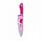 Halloween Printed Acrylic Big Pendants, Knife with Skull Charm, Pearl Pink, 58.5x11x2.3mm, Hole: 1.8mm