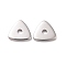 Non-Tarnish 304 Stainless Steel Beads, Triangle, Stainless Steel Color, 6x6x1mm, Hole: 1mm