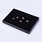 MDF Ring Displays, Covered with Flannelette, Rectangle, Black, 35.6x24x3cm