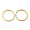 Ion Plating(IP) 304 Stainless Steel Plain Band Rings, Golden, US Size 7(17.3mm)