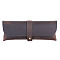 Rectangle Leather Pen Bags, Snap Clasp Pen Bags, with Alloy Findings, Study Supplies, Coffee, 90x210x43mm