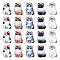Pandahall 20Pcs 5 Colors Alloy Enamel Pendants, Golden, Cat, Mixed Color, 25x16x3mm, Hole: 1.8mm, 4pcs/color