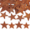GORGECRAFT 50PCS 2 Sizes Rusty Metal Barn Star 1.5