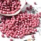 Baking Paint Glass Seed Beads, Bicone, Hot Pink, 4.5x4mm, Hole: 1.1mm, about 6428pcs/pound