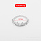 Alloy and Rhinestone Finger Rings, Bowknot, Silver, Inner Diameter: 17mm