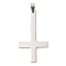 201 Stainless Steel Pendants, Cross Charm, Laser Cut, Stainless Steel Color, 55x30x1.5mm, Hole: 7x4mm