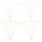 AHANDMAKER 32 Pack Table Number Holders, 4 Styles Gold Wedding Table Name Card Clips Picture Memo Note Photo Stand, for Wedding Anniversary Party(12~13inch/305~335mm)