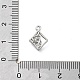 Латунные микро проложить кубического циркония подвески KK-H511-01P-03-3