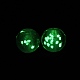 Светящиеся бусины лэмпворк из золота и песка ручной работы FIND-TAC0005-35B-01-3