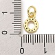 Буквица из латуни с подвесками из кубического циркония KK-Q814-26O-G-3