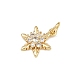 Латунные микро проложить кубического циркония подвески KK-H077-02G-05-2