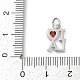 Латунь прокладывает кубические циркониевые прелести KK-U062-31P-3