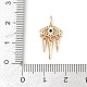 Латунные микро проложить кубического циркония подвески KK-Q096-09A-G-3