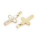 Подвески из латуни и ракушек KK-N254-209G-2