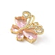 Латунные микро проложить кубического циркония подвески KK-L239-056G-01-2