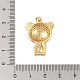 Латунные микро проложить кубического циркония подвески KK-E111-42G-02-3