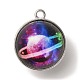 Подвески из светящегося стеклянного шара на тему галактики GLAA-D021-01P-09-1