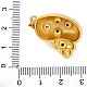 Латунные микро проложить кубического циркония подвески KK-K339-11G-02-3