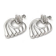 Серьги-гвоздики из латуни Wing EJEW-G373-05P