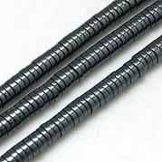 Немагнитные синтетический гематит бисер пряди G-K011-6x1mm-04