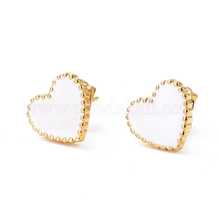 Серьги-гвоздики из нержавеющей стали 304 EJEW-I235-04G-C-1