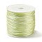 30M Nylon Rattail Satin Cord, Beading String, for Chinese Knotting, Jewelry Making, Dark Khaki, 1mm, about 32.81 Yards(30m)/Roll