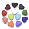 201 Stainless Steel Enamel Charms, Heart, Stainless Steel Color, Mixed Color, 13x13x2mm, Hole: 1.5mm