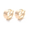 Rack Plating Brass Hoop Earrings, Long-Lasting Plated, Real 18K Gold Plated, 13x14x6mm, Pin: 0.7mm