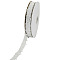Polyester Grosgrain Ribbons, Hollow, Musical Note Pattern, White, 1-1/8