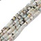 Natural Flower Amazonite Beads Strands, Flat Round, 4x2mm, Hole: 1mm, about 169pcs/strand, 14.96''(38cm)