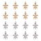 SUPERFINDINGS 16Pcs 2 Colors Cubic Zirconia Pendant Charms 15.5x11x3mm Turtle Jewelry Charms Brass Tortoise Pendant Sea Turtle Dangle Pendants for DIY Necklace Bracelet Jewelry Making Hole: 1mm
